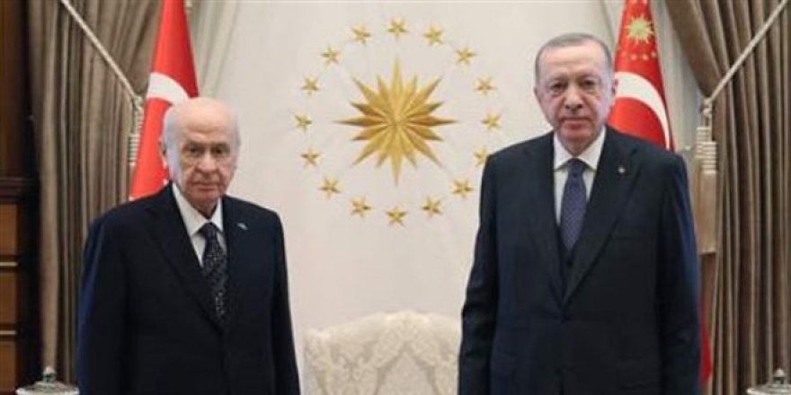 Cumhurbaşkanı Erdoğan, Bahçeli ile görüştü