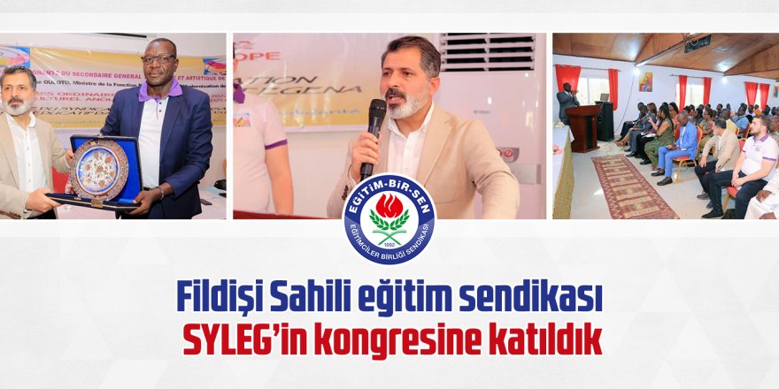 Şükrü Kolukısa, Fildişi Sahili eğitim sendikası kongresine katıldı