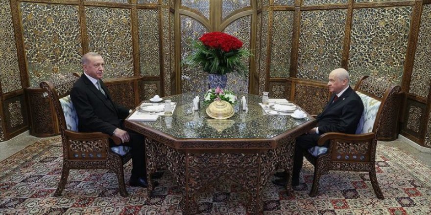 Erdoğan, MHP Genel Başkanı Bahçeli ile iftar yaptı