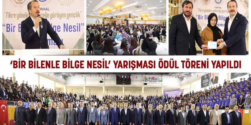 ‘Bir Bilenle Bilge Nesil’ yarışması ödül töreni yapıldı
