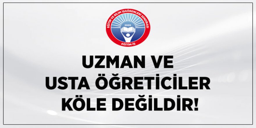 MEB'de Ücretli Öğretmenler, Uzman ve Usta Öğreticiler Köle Mi?