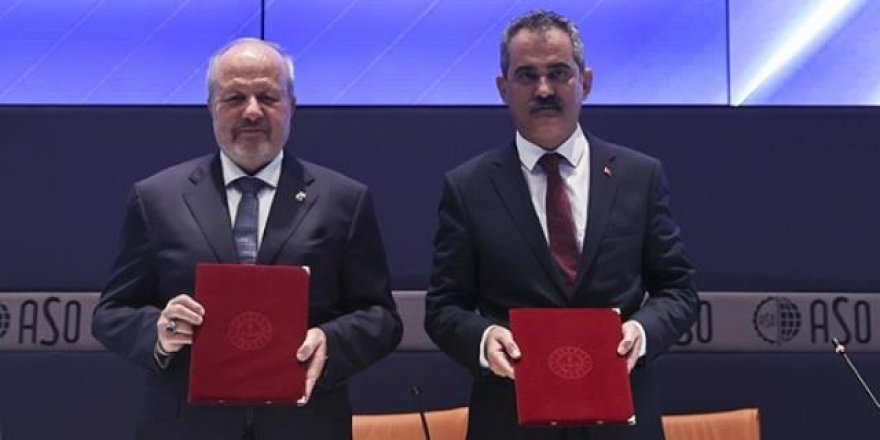 MEB ile ASO meslek liselerinin geliştirilmesi için iş birliğine imza attı