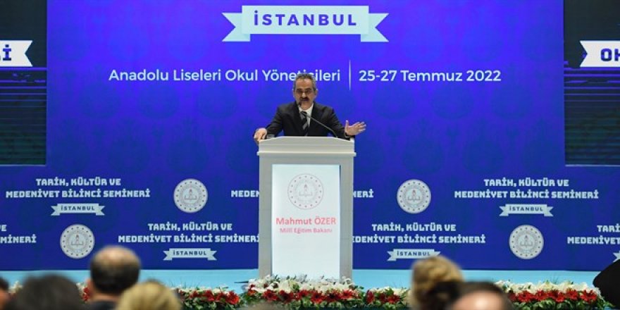 Milli Eğitim Bakanı Mahmut Özer, 'Yönetici akademisi kurduk, tüm okul yöneticileri İstanbul'a gelecek'