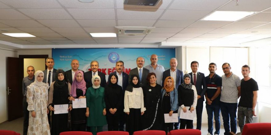 Türkmen Eğitimciler İçin Düzenlenen Eğitim Programının Sertifika Töreni Yapıldı