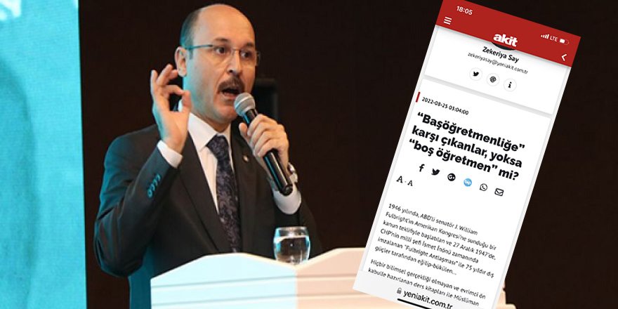 Talip Geylan'dan "Boş Öğretmen" Yakıştırmasına Sert Tepki!