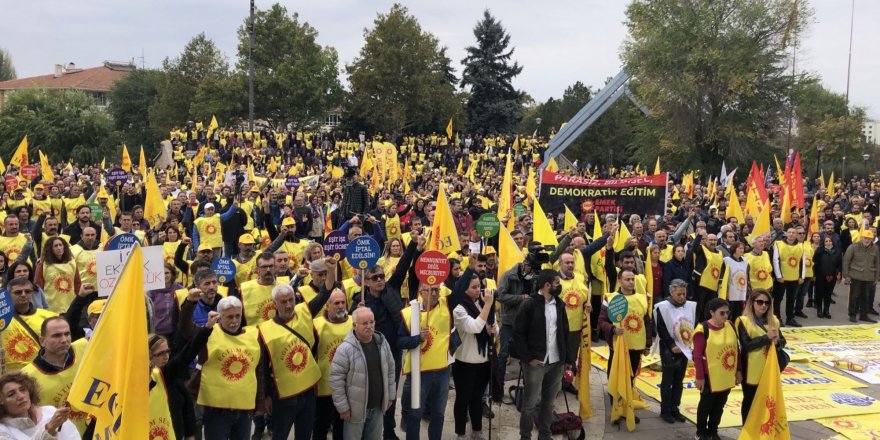 Öğretmenler, Meslek Kanunu İptali İçin Ankara’dan Seslendi