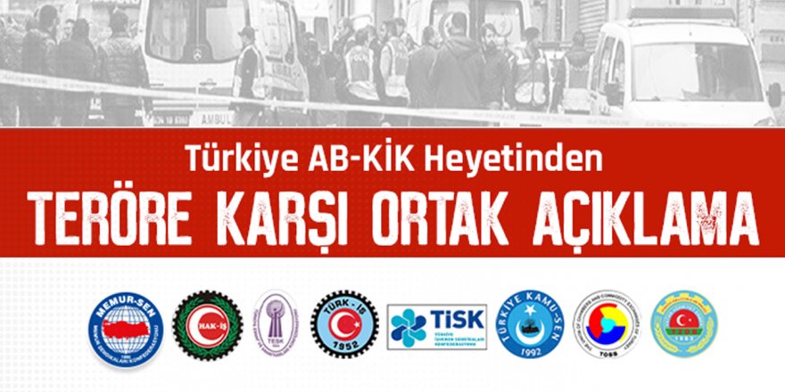 STK’lardan Terör Saldırısına Karşı Ortak Açıklama