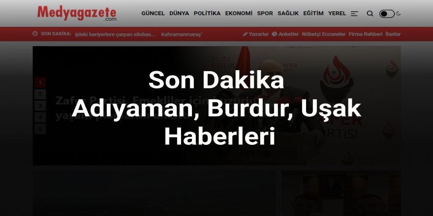 Haberin Güvenilir Adresi Medya Gazete