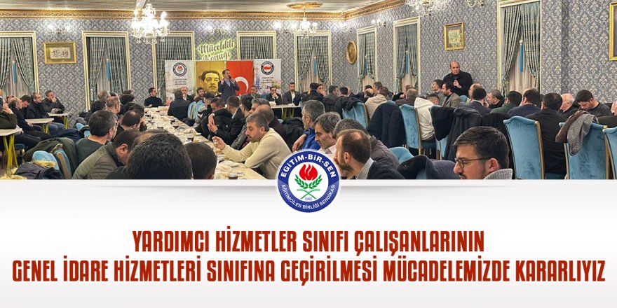 Yardımcı hizmetler sınıfı, genel idare hizmetleri sınıfına geçirilmeli!