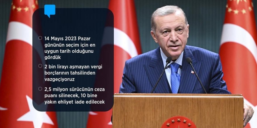 Erdoğan yeni müjdeleri duyurdu: Yeniden yapılandırma, Vergi borçlarının silinmesi ve ceza puanlarının silinmesi
