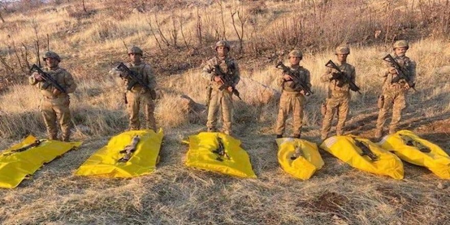6 terörist ölü ele geçirildi - Bakan Soylu paylaştı...