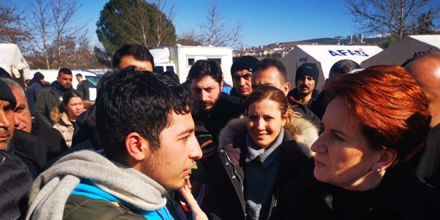İYİ Parti Genel Başkanı Akşener, deprem bölgesini ziyaret etti