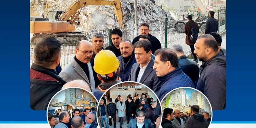 Talip Geylan, Deprem Bölgesinde İncelemelerde Bulundu