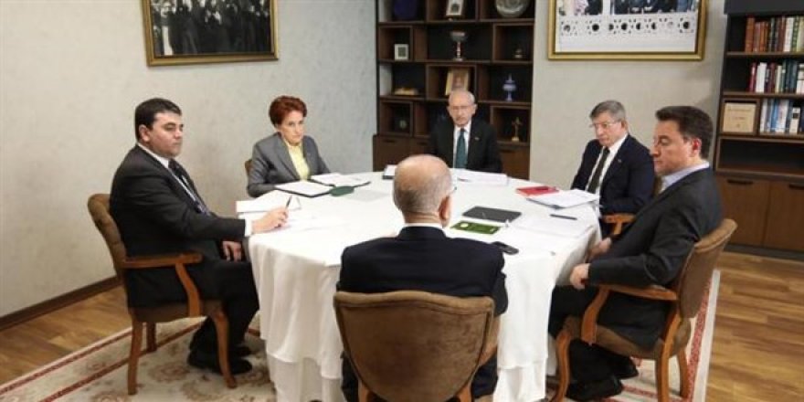 Altılı masanın 'deprem' toplantısı sona erdi