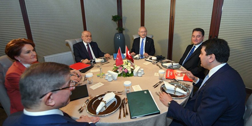 Altılı masada gündem 'cumhurbaşkanı adayı' olacak