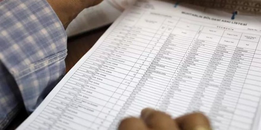 Seçmen listeleri bugün askıya çıkarılacak