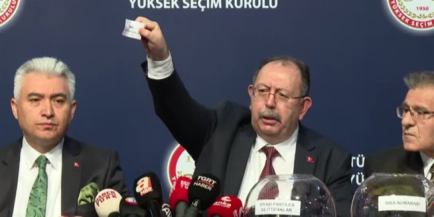 2023 seçimleri oy pusulası sıralaması: Hangi parti, kaçıncı sırada?