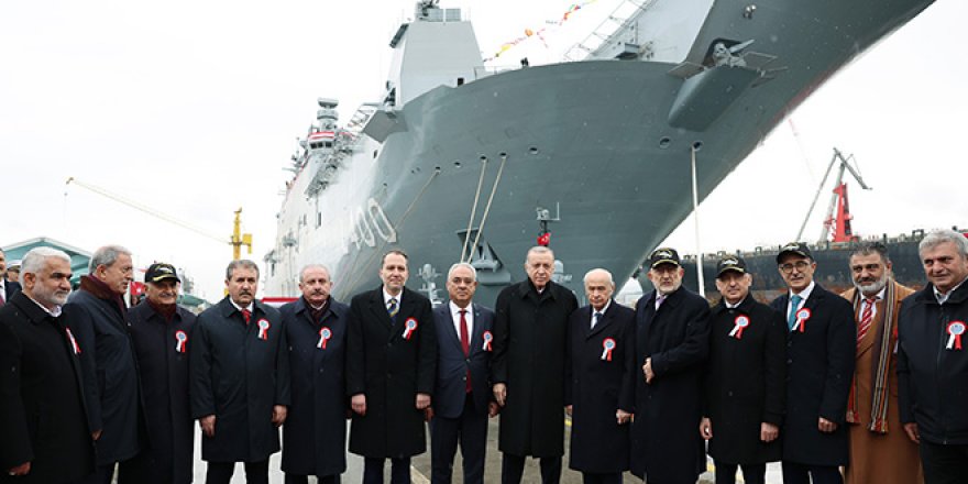 Cumhurbaşkanı Erdoğan: TCG Anadolu dünyanın ilk SİHA gemisidir
