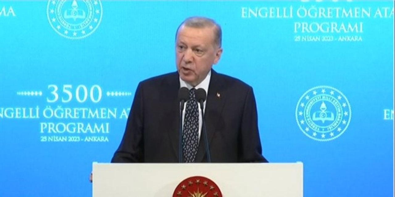 Cumhurbaşkanı Erdoğan: 45 bin yeni sözleşmeli öğretmen ataması gerçekleştirmeyi planlıyoruz
