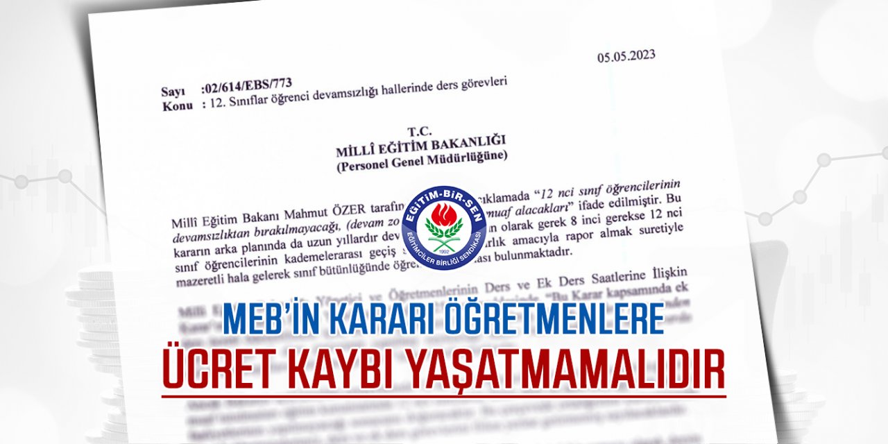 MEB’in kararı öğretmenlere ücret kaybı yaşatacak!