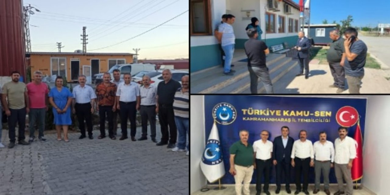 Türkiye Kamu-Sen Genel Başkanları Deprem Bölgesinde