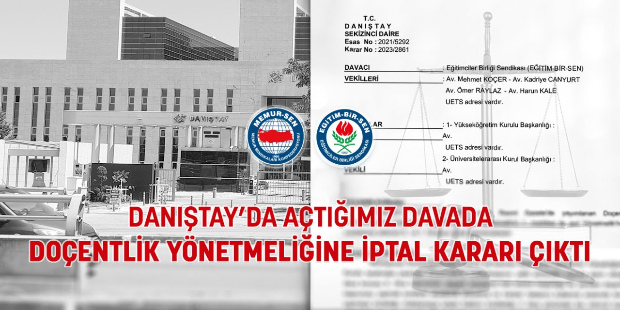 Danıştay'dan doçentlik yönetmeliğini iptal kararı!