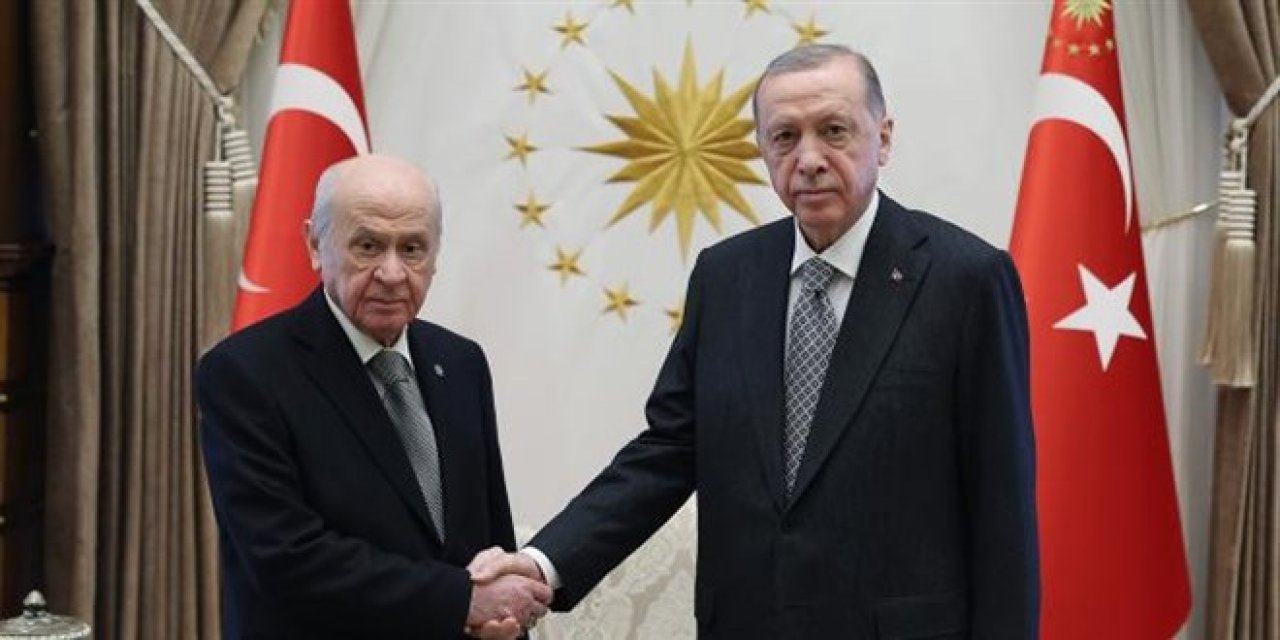 Cumhurbaşkanı Erdoğan, MHP Genel Başkanı Bahçeli'yi kabul etti