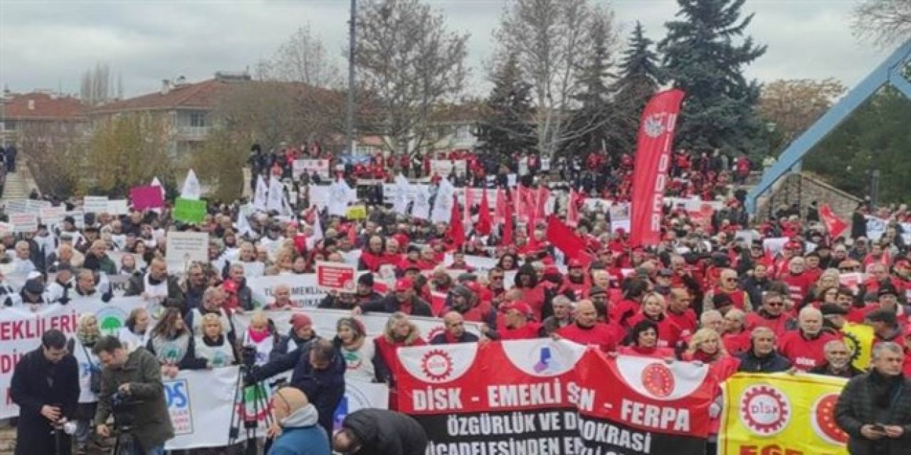 Emekliler Ankara’dan ses yükseltti: Asgari yaşamak istemiyoruz