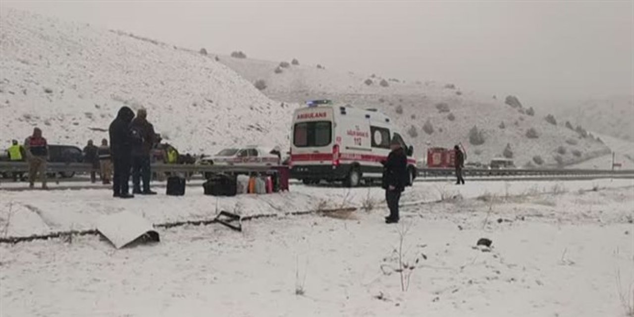 Kars'ta otobüs kazası: Ölü ve yaralılar var