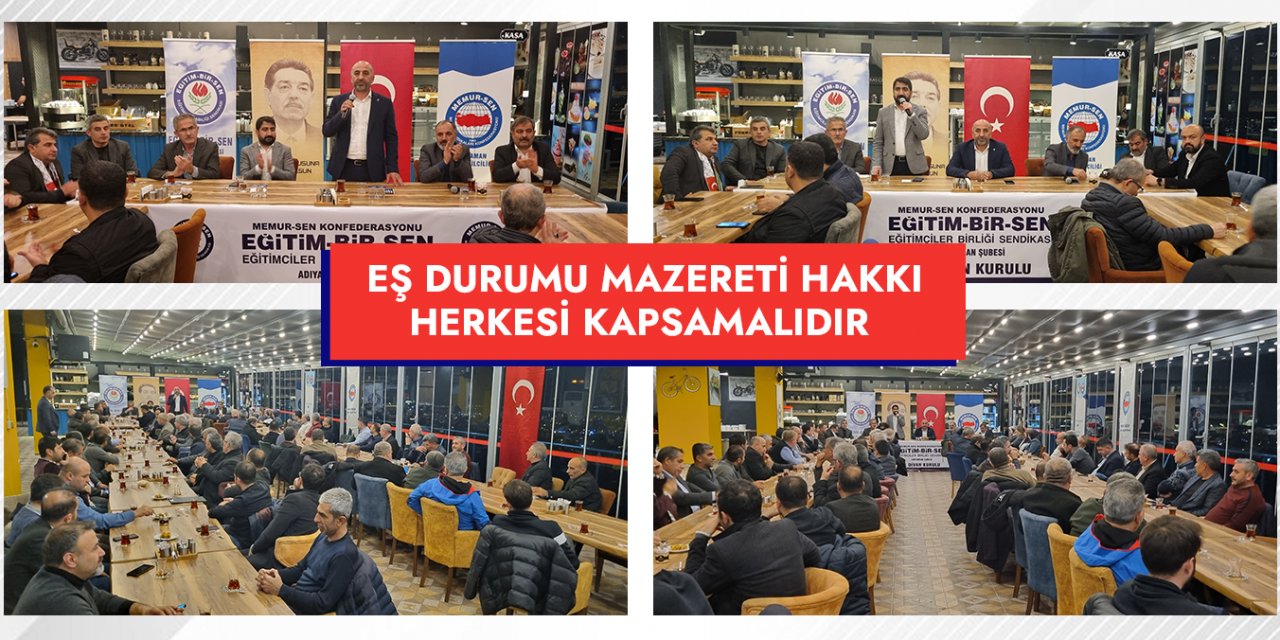 Eğitim-Bir-Sen: Eş durumu mazereti hakkı herkesi kapsamalıdır!