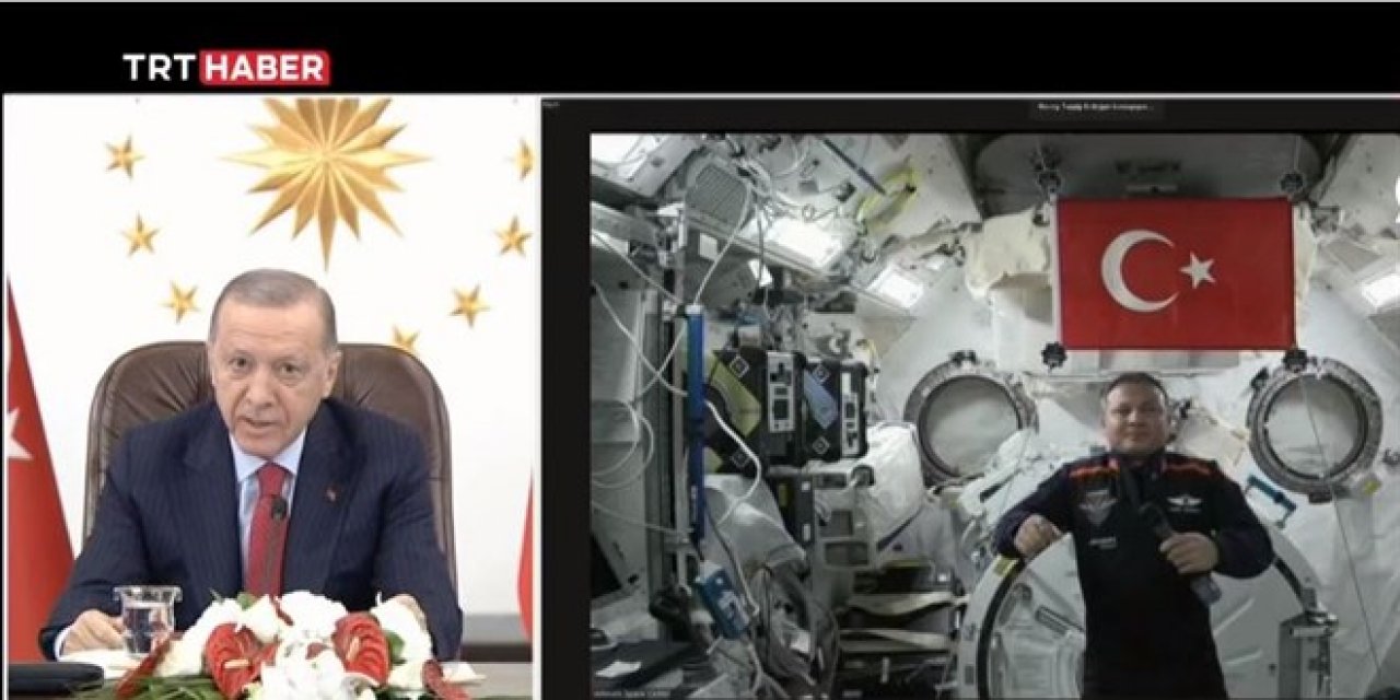 Cumhurbaşkanı Erdoğan, ilk Türk Astronot Gezeravcı ile görüştü