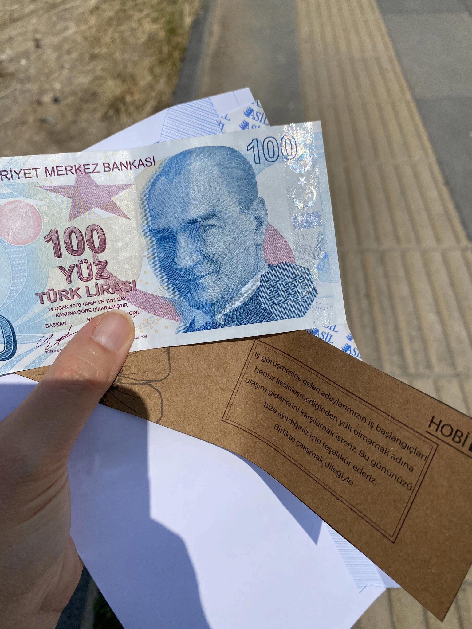 Ankara'da iş görüşmesine gelenlere yol parası hediye eden şirket takdir topladı