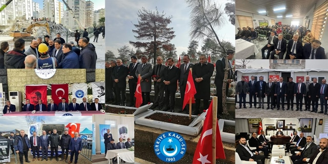 Türkiye Kamu-Sen, Asrın Felaketinin Yıldönümünde Deprem Bölgesindeydi