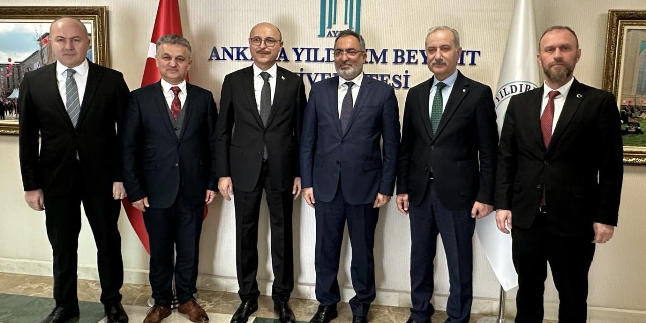 Talip Geylan'dan Ankara Yıldırım Beyazıt Üniversitesi Rektörüne Ziyaret