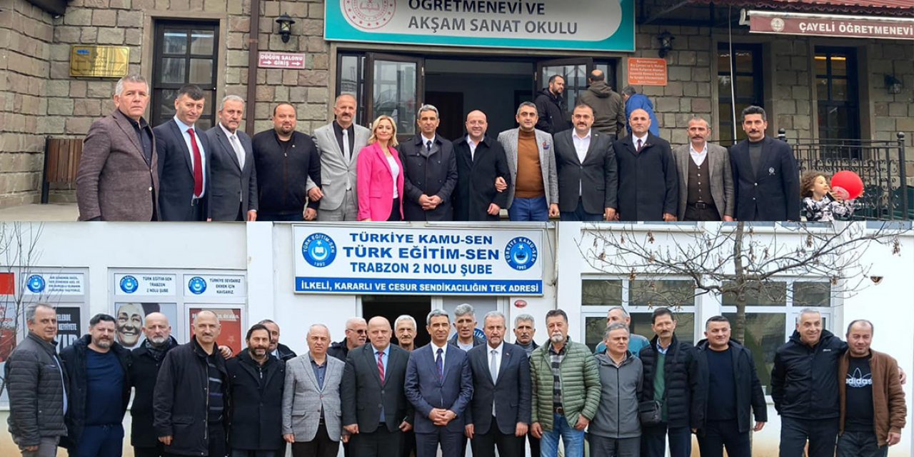 Orhan Kütük ve Erhan Bayram, Rize ve Trabzon’da Ziyaretlerde Bulundu