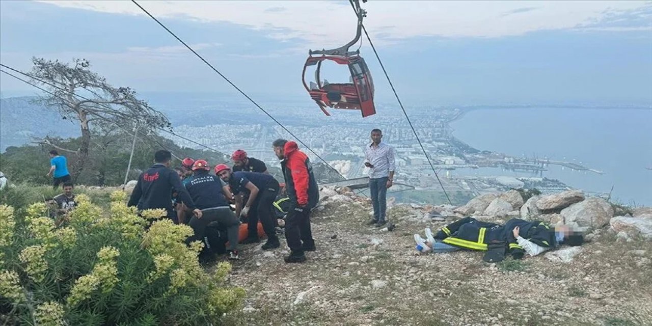 Antalya'da teleferik kazasında 1 kişi öldü, 7 kişi yaralandı