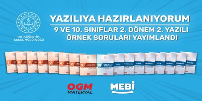 MEB’den 9 ve 10. Sınıflara Yazılı Hamlesi! Örnek Sorular Erişime Açıldı