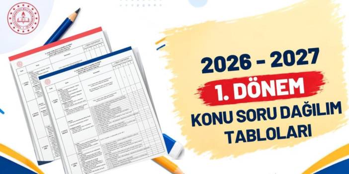 2026-2027 1. Dönem Ortak Sınavların Konu Dağılımı Yayımlandı: Zümreler Senaryo Seçecek