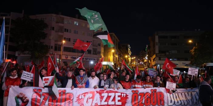 Ankara'da Gazze yürüyüşü: On binlerce kişi Filistin için yürüdü