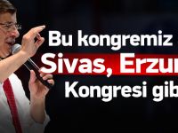 Başbakan Davutoğlu kongrede konuştu