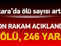 Ankara'da Ölü Sayısı Artıyor: 95 Ölü, 246 Yaralı