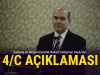 Bakan Süleyman Soylu'dan 4/C açıklaması