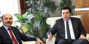 Makedonya Devlet Bakanı Elvin Hasan, Talip Geylan’ı ziyaret etti.