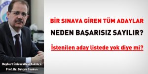 Üniversite, küsuratla tüm adayları başarısız sayarak mağdur etti!