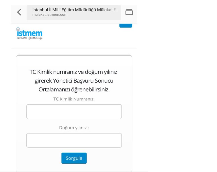 istanbul mem yönetici mülakat