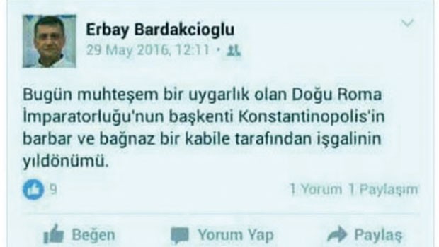 Fetih yorumu o akademisyeni açığa aldırdı!