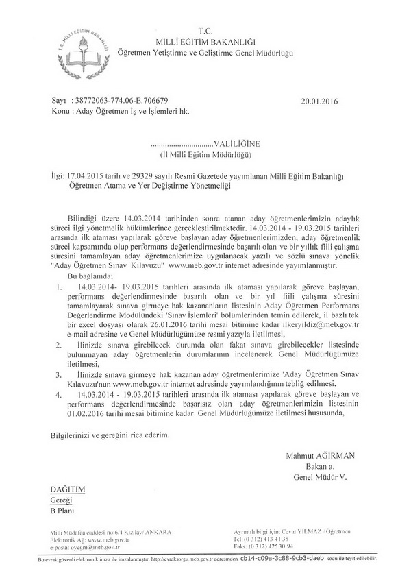 20012016-00706679.jpg Aday Öğretmen İş ve İşlemleri - Aday Öğretmenlik Kılavuzu