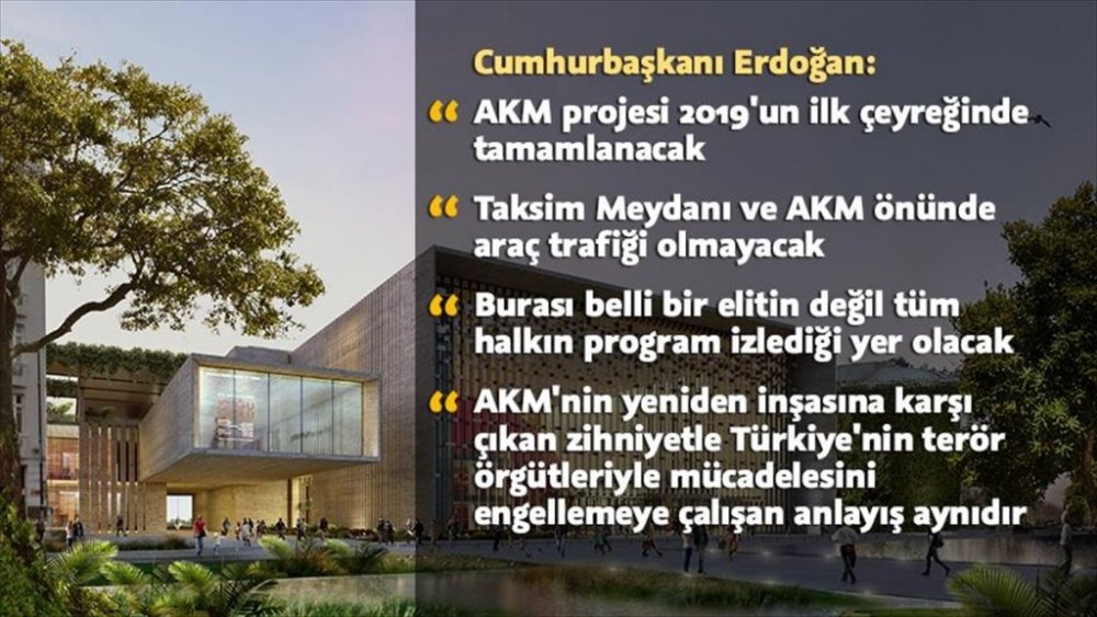 Cumhurbaşkanı Erdoğan Yeni AKM Projesi'ni tanıttı