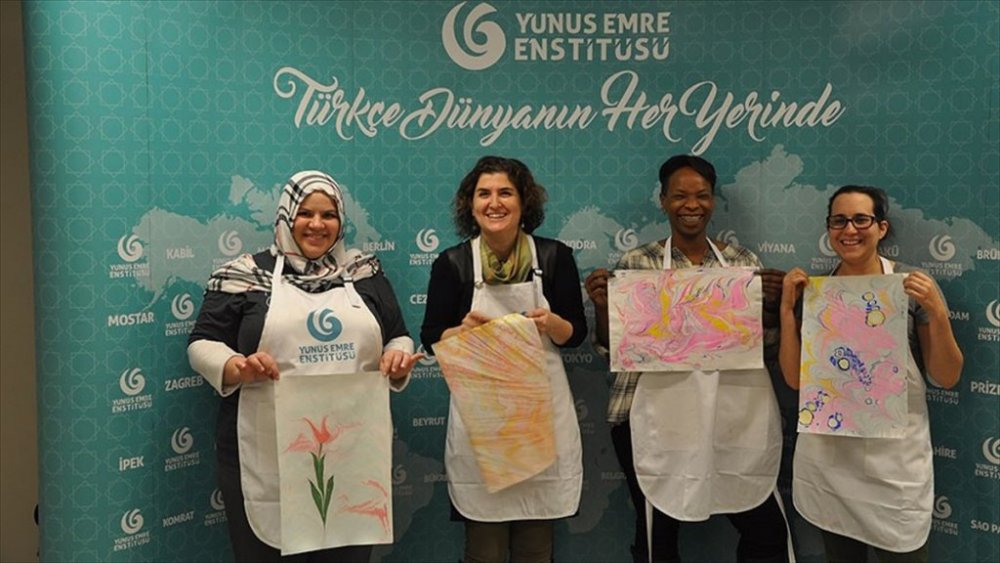 YEE, Washington'da ebru atölyesi düzenledi