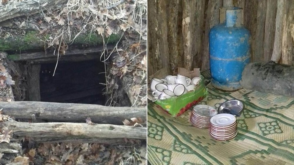 Muş'taki terör operasyonunda yaşam malzemeleri ele geçirildi